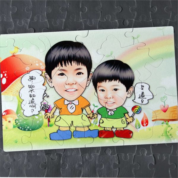 14片小熊造型軟性磁鐵拼圖