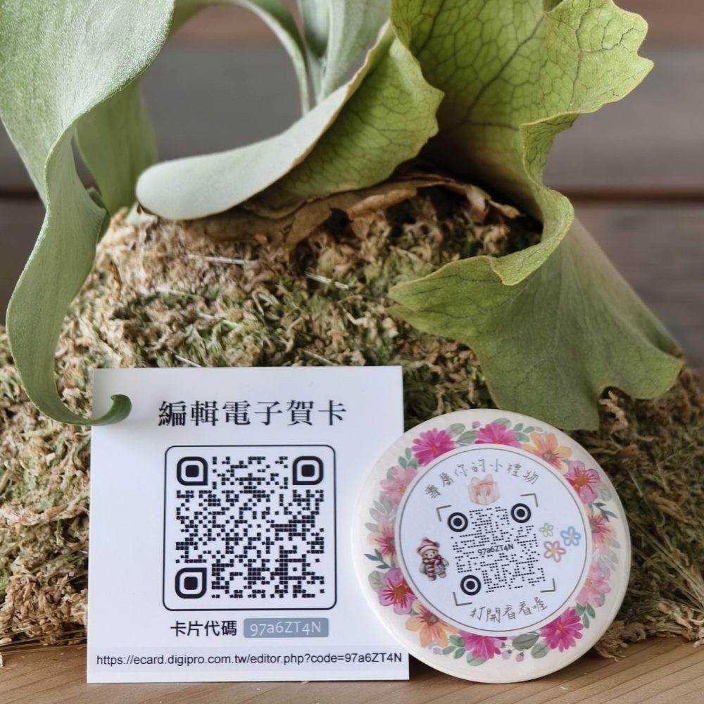 客製化商品結合電子賀卡QRCODE